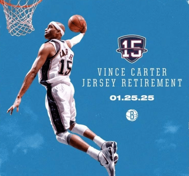Le maillot de Vince Carter, le dieu du dunk, est retiré